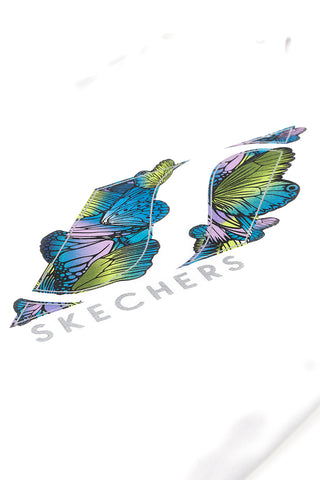 Weißes T-Shirt mit Skechers Ts32-Aufdruck