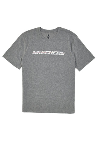 Skechers Strikethrough Tee Graues T-Shirt