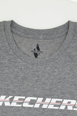 Skechers Strikethrough Tee Graues T-Shirt