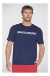 T-Shirt Blu Skechers Strikethrough Tee