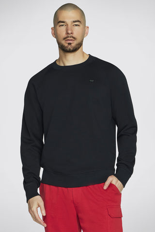 Skechers Classic Crew Schwarzes Sweatshirt mit Rundhalsausschnitt