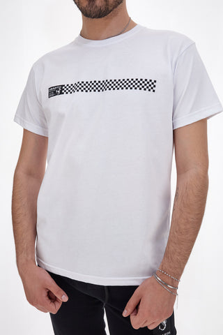 Weißes T-Shirt mit kurzen Ärmeln, hergestellt in Italien, Abarth AH24SS164