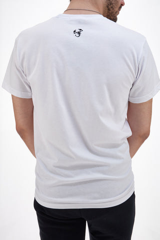 Weißes T-Shirt mit kurzen Ärmeln, hergestellt in Italien, Abarth AH24SS164