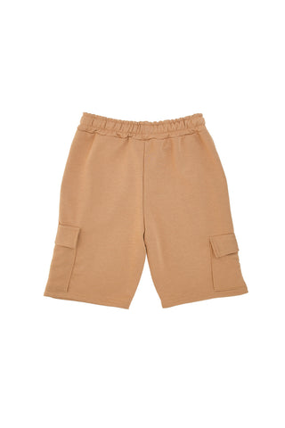 Beigefarbene Cargo-Shorts, hergestellt in Italien, Boardman 011