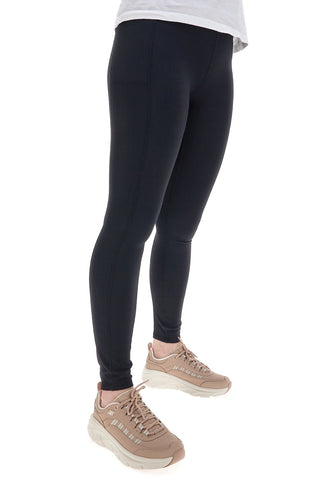 Leggings Neri a Costine Skechers GO FLEX RIB High Waisted