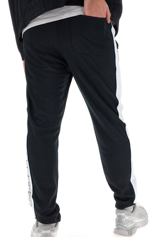 Schwarze Hose mit weißen Seitenbändern SKECHERS Premier Track Pant