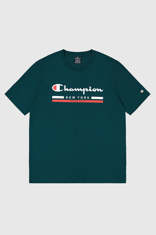 T-SHIRT GRÜN RUNDHALS CHAMPION CREWNECK