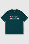T-SHIRT VERDE GIROCOLLO CHAMPION CREWNECK
