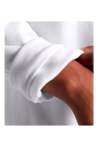 Felpa Bianca Girocollo Senza Cappuccio Under Armour Essential Fleece