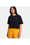 Maglia a maniche corte Nera Under Armour  Boxy Crop Logo