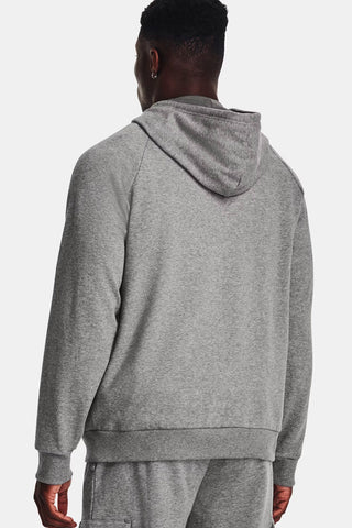 Under Armour Rival Fleece Logo Graues Kapuzenpullover