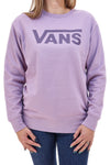 Felpa Viola Girocollo Senza Cappuccio Vans Drop V Logo BFF Crew