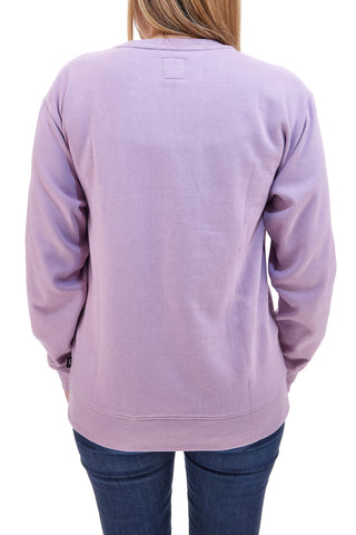 Felpa Viola Girocollo Senza Cappuccio Vans Drop V Logo BFF Crew