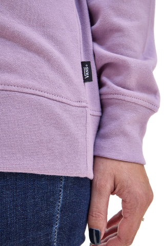 Felpa Viola Girocollo Senza Cappuccio Vans Drop V Logo BFF Crew