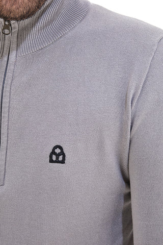 Pullover grigio con mezza cerniera BOARDMAN NBY8017