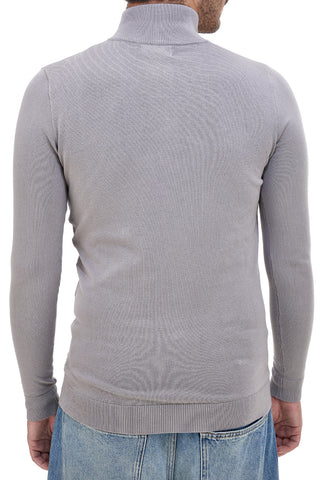 Pullover grigio con mezza cerniera BOARDMAN NBY8017