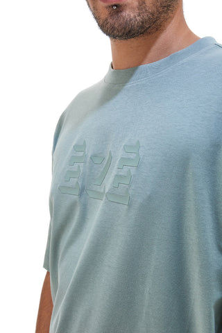 Grünes T-Shirt mit Frontdruck BOARDMAN 1007