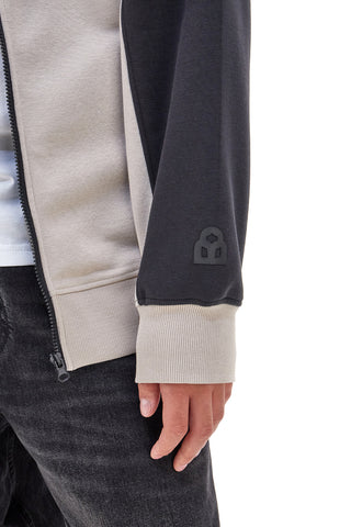 Grau und schwarze Kapuzensweatshirt BOARDMAN 1008