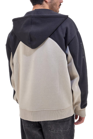 Grau und schwarze Kapuzensweatshirt BOARDMAN 1008