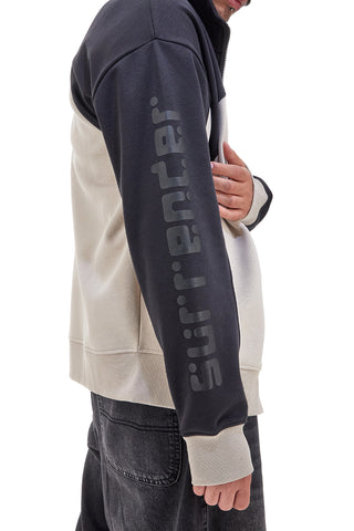 Grau und schwarze Kapuzensweatshirt BOARDMAN 1008