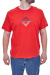 CHAMPION SS Tee Rotes kurzärmliges T-Shirt mit Rundhalsausschnitt