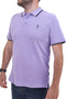 Polo Mezza Manica Lilla 100% Cotone U.S. GOLF CLUB