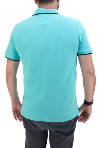 Polo Halbarm Türkis 100% Baumwolle US GOLF CLUB PO2002