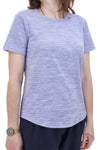 Skechers GO DRI SWIFT Tee – Lavendelfarbenes T-Shirt mit Rundhalsausschnitt