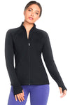 SHECKERS GO WALK Jacke Schwarzer Kapuzenpullover mit Reißverschluss