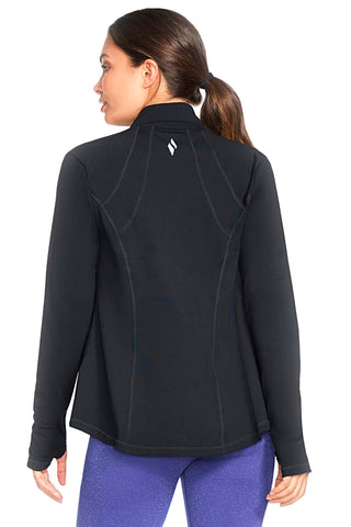 SHECKERS GO WALK Jacke Schwarzer Kapuzenpullover mit Reißverschluss