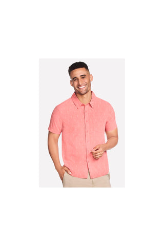 Camicia Skechers The GO WALK Air Printed Short Sleeve Shirt Mattone