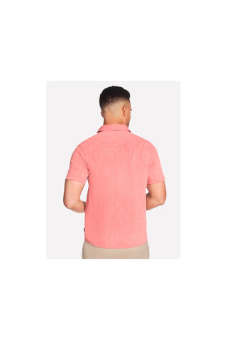 Camicia Skechers The GO WALK Air Printed Short Sleeve Shirt Mattone