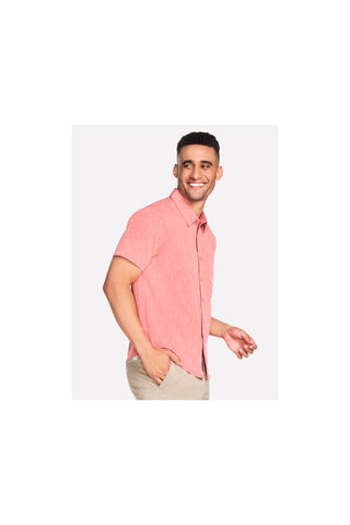 Camicia Skechers The GO WALK Air Printed Short Sleeve Shirt Mattone