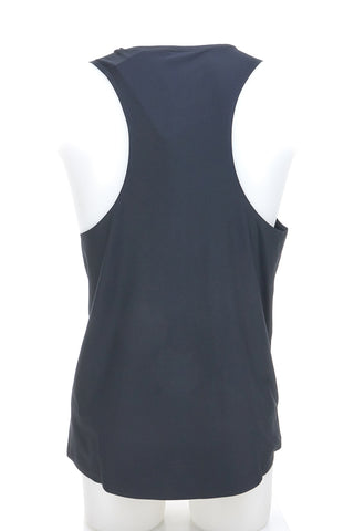 Skechers – SPEED ELITE SINGLET – Schwarzes Tanktop mit Logo auf der Brust