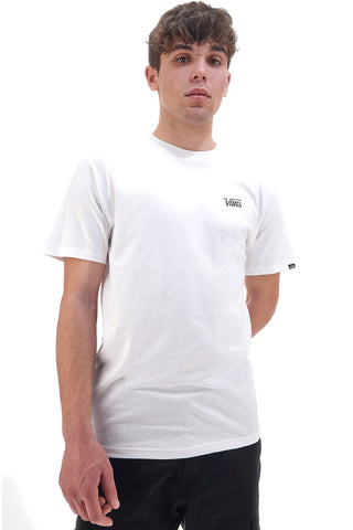 Weißes T-Shirt mit halblangen Ärmeln von Vans Script Tee-B