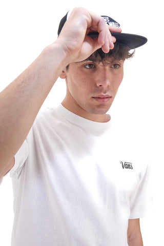 Weißes T-Shirt mit halblangen Ärmeln von Vans Script Tee-B