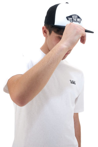 T-Shirt Bianca Mezza Manica Vans Script Tee-B