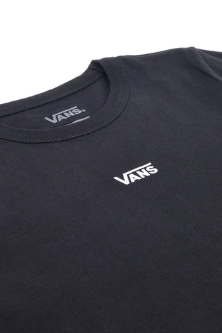 T-shirt nera in cotone con logo minimal Vans Basic Mini SS