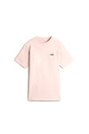 Vans – T-Shirt mit Rundhalsausschnitt und Logo auf der linken Brustseite in Rosa