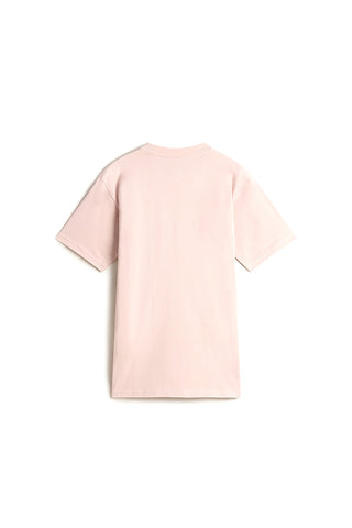 Vans – T-Shirt mit Rundhalsausschnitt und Logo auf der linken Brustseite in Rosa