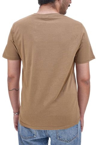 Braunes T-Shirt mit Tasche und Logo US Grand Polo US51617M