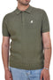 Polo verde in maglia a costine U.S. Grand Polo US51228M