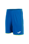 JOMA LIGA Blaue Shorts mit gelbem Besatz für Fußball
