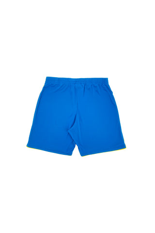 JOMA LIGA Blaue Shorts mit gelbem Besatz für Fußball
