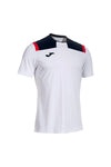 JOMA TOLEDO – Weißes und blaues Sport-T-Shirt mit Rundhalsausschnitt