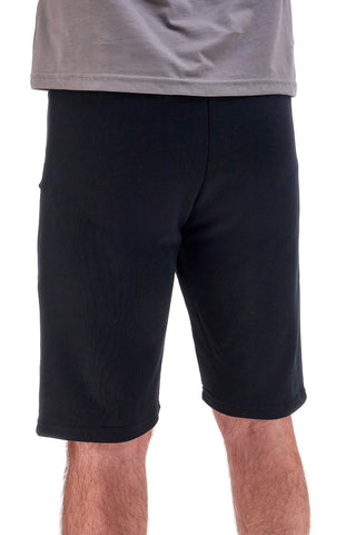 Schwarze Baumwoll-Shorts mit Kordelzug ABARTH AH24SS005