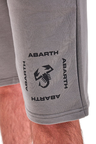 ABARTH AH26SS091 Graue Shorts aus Baumwolle mit Kordelzug