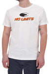Weißes Rundhals-T-Shirt mit Logo vorne NO LIMTIS MATS048S24