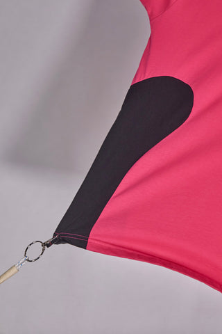 Maglia a Maniche Corte Nera e Fuxia Made in Italy Boardman Alpha 2