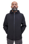 Giubbino nero con cappuccio softshell Sevenoaks 19